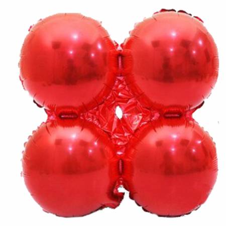 Balon foliowy Czerwony Do Girland (40cm*40cm) 